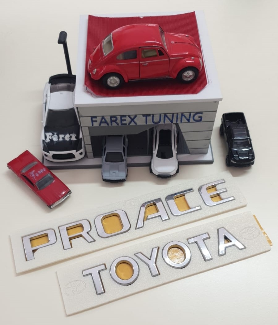 Toyota ve Proace Krom Bagaj Yazısı Seti 2’li 3M 3D ABS